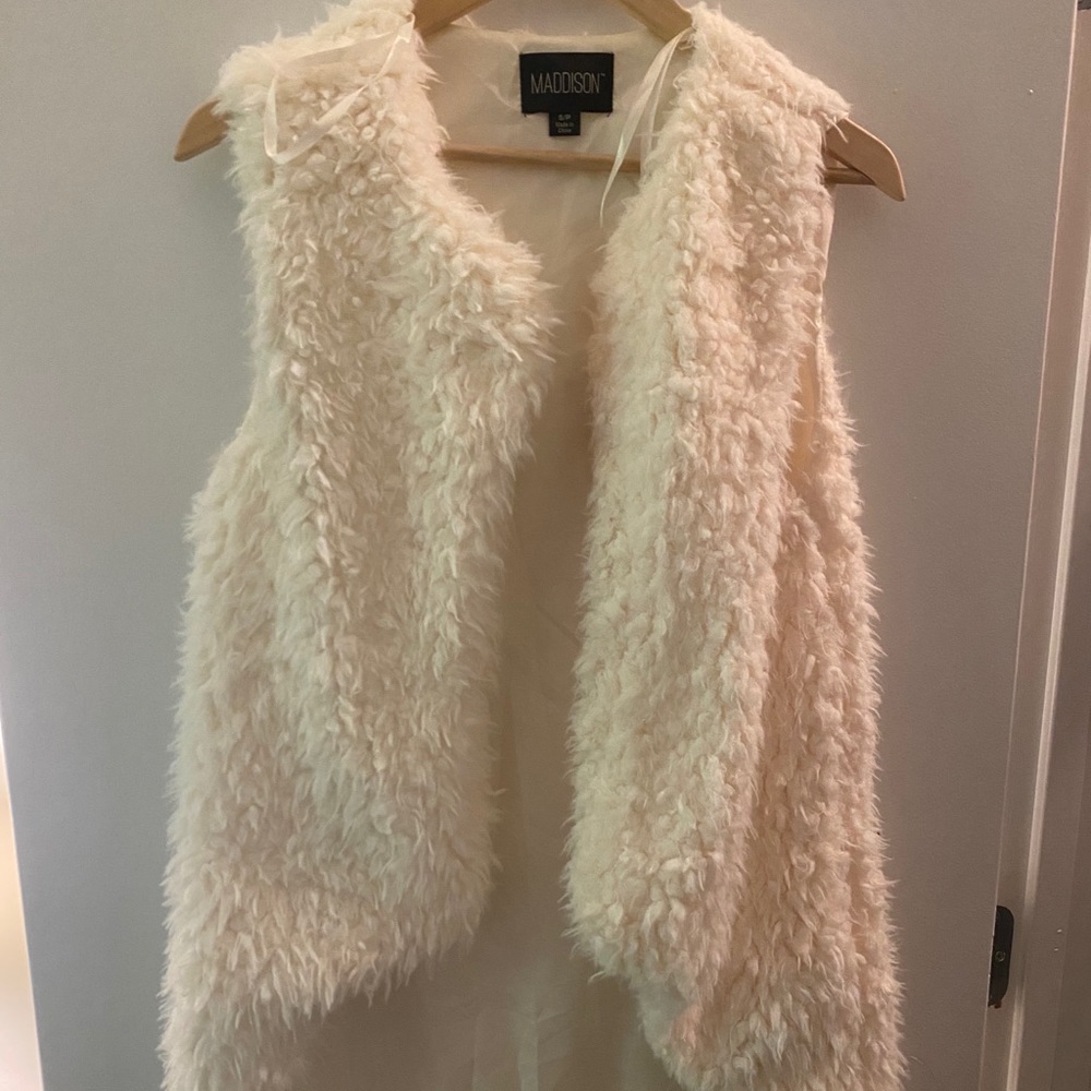Faux fur vest